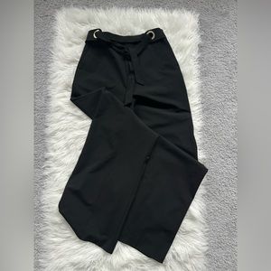 MNG Black High-rise Slacks.